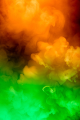 Image showing Abstract colorful, multicolored smoke spreading, bright background for advertising or design, wallpaper for gadget