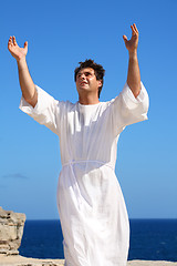 Image showing Praising God