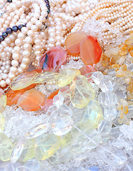 Image showing Different gemstone beads