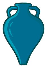 Image showing Painting of a blue jug vector or color illustration