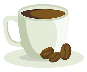 Image showing Cup of coffee vector illustration 