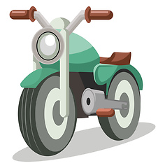 Image showing Light green bike vestor illustration on white background.