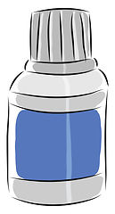 Image showing Bottle with water inside illustration vector on white background