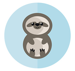 Image showing Sloth a slow-moving animal generally hanging upside down vector 