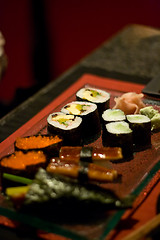 Image showing sushi set in a restaurant