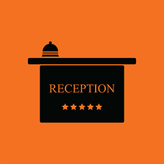 Image showing Hotel reception desk icon