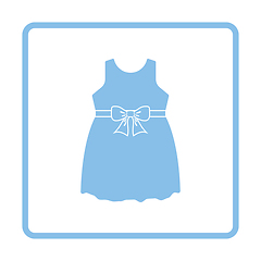 Image showing Baby girl dress icon