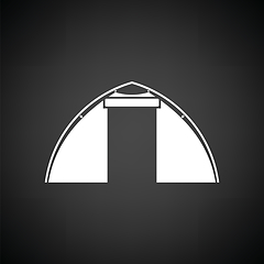 Image showing Touristic tent  icon