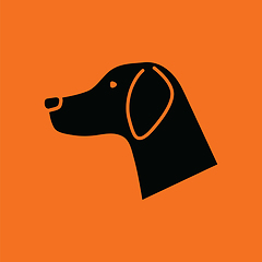 Image showing Dog head icon