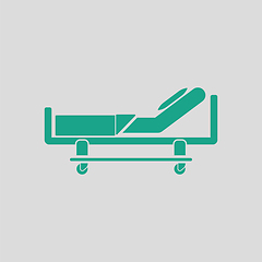 Image showing Hospital bed icon