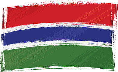 Image showing Grunge Gambia flag