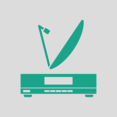 Image showing Satellite receiver with antenna icon