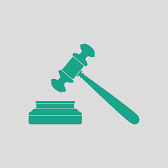 Image showing Judge hammer icon