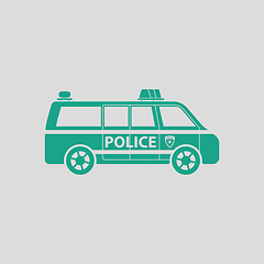 Image showing Police van icon