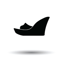 Image showing Platform shoe icon