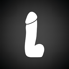 Image showing Rubber dildo icon