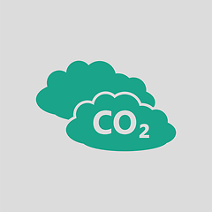 Image showing CO 2 cloud icon