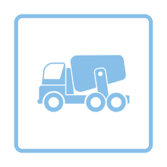 Image showing Icon of Concrete mixer truck 