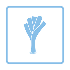 Image showing Leek onion icon