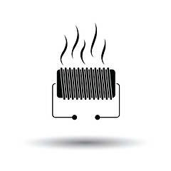 Image showing Electrical heater icon