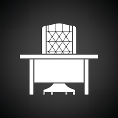 Image showing Table and armchair icon
