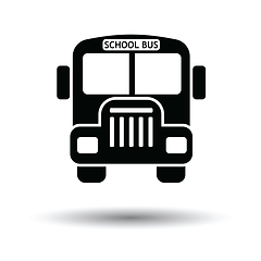 Image showing School bus icon