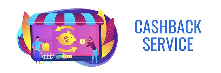 Image showing Cashback service concept banner header