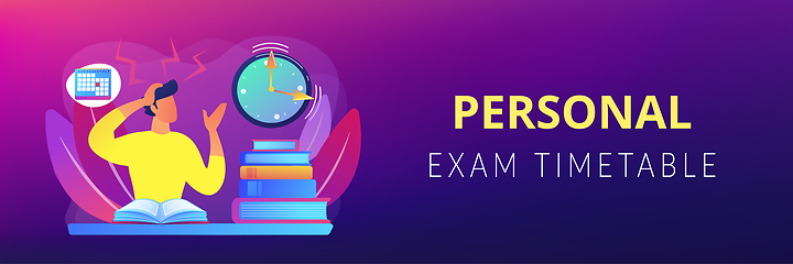 Image showing Exams and tests concept banner header