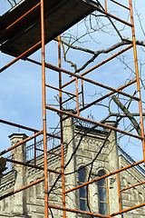 Image showing building scaffold