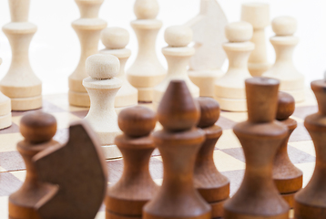 Image showing wooden chess