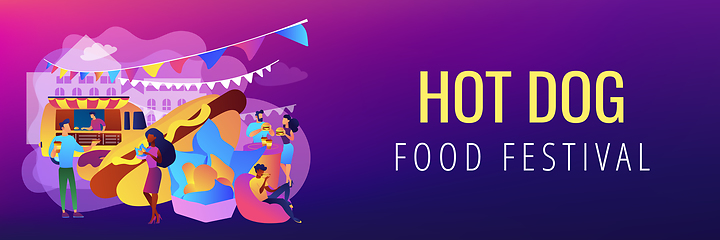 Image showing Street food concept banner header.