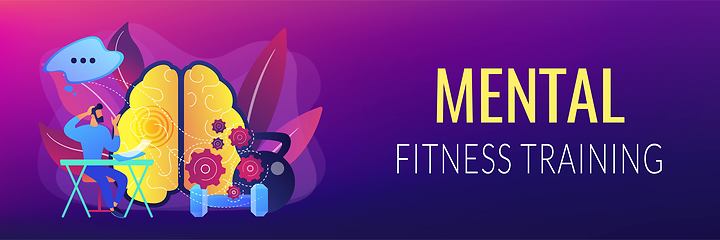 Image showing Mind fitness concept banner header