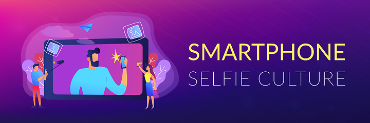 Image showing Selfie header or footer banner.