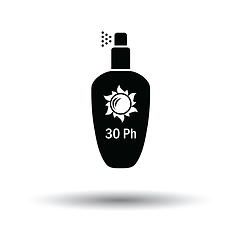 Image showing Sun protection spray icon