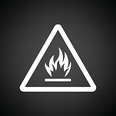 Image showing Flammable icon