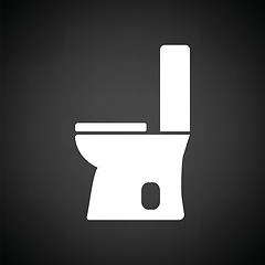 Image showing Toilet bowl icon