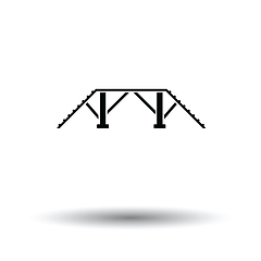 Image showing Dog training bench icon