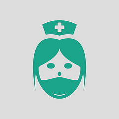 Image showing Nurse head icon