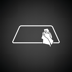 Image showing Wipe car window icon