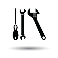 Image showing Wrench and screwdriver icon