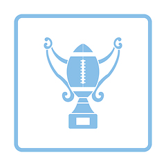 Image showing American football trophy cup icon