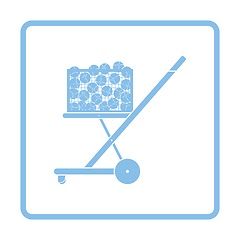 Image showing Tennis cart ball icon