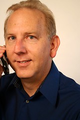 Image showing Man Talking on Cell Phone