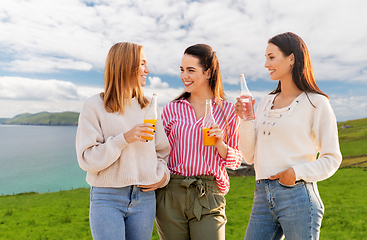 Image showing women with non alcoholic drinks talking in ireland