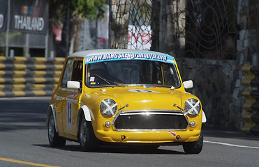 Image showing Yellow Mini racing