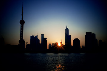 Image showing shanghai skyline