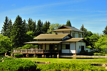 Image showing White Japanese house