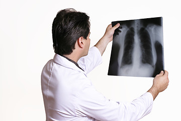 Image showing Doctor Holding X-ray