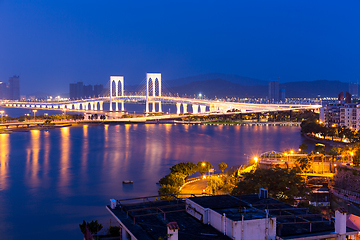 Image showing Macau city night