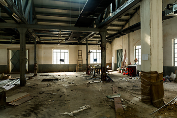 Image showing Destruction ruins factory damage